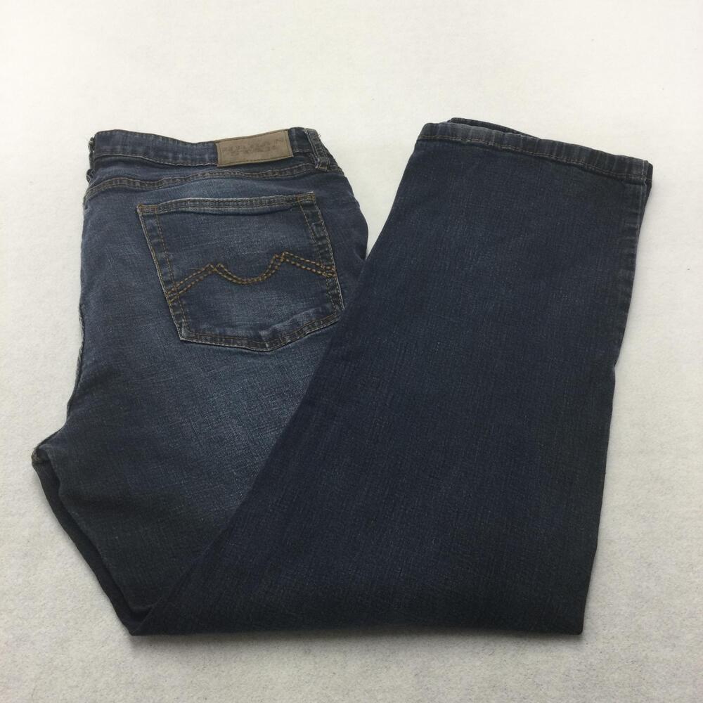 Urbanstar Jeans Mens 38x30 Blue Medium Wash Straight Leg Denim Zip Fly Stretch